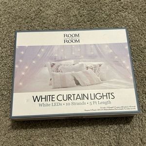 White curtain led lights
